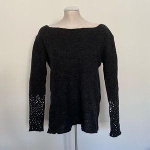 NEW grey wool sweatshirt